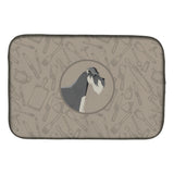 Caroline'S Treasures Ck2206Ddm Schnauzer In The Kitchen Dish-Drying-Mats, 14X21, Multicolor