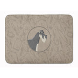 Caroline'S Treasures Schnauzer In The Kitchen Machine Washable Memory Foam Mat Doormats, Multicolor
