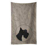 Caroline'S Treasures Ck2207Ktwl Scottish Terrier In The Kitchen Kitchen Towel