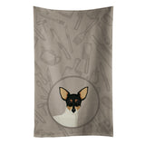 Caroline'S Treasures Ck2214Ktwl Toy Fox Terrier In The Kitchen Kitchen Towel