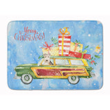 Caroline'S Treasures Merry Christmas Lakeland Terrier Machine Washable Memory Foam Mat Doormats, Multicolor