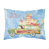 Merry Christmas Dachshund Fabric Standard Pillowcase