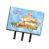 Caroline'S Treasures Merry Christmas English Bulldog Leash Or Key Holder Hooks, Multicolor