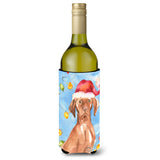 Caroline'S Treasures Ck2480Literk Christmas Lights Vizsla Wine Bottle Hugger Cold-Beverage-Koozies, 750 Ml, Multicolor