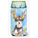 Caroline'S Treasures Ck2485Tbc Christmas Lights Schnauzer Tall Boy Hugger Cold-Beverage-Koozies, Multicolor