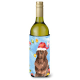 Caroline'S Treasures Ck2487Literk Christmas Lights Newfoundland Wine Bottle Hugger Cold-Beverage-Koozies, 750 Ml, Multicolor