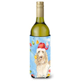 Caroline'S Treasures Ck2496Literk Christmas Spinone Italiano Wine Bottle Hugger Cold-Beverage-Koozies, 750 Ml, Multicolor