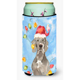 Caroline'S Treasures Ck2497Tbc Christmas Lights Weimaraner Tall Boy Hugger Cold-Beverage-Koozies, Multicolor