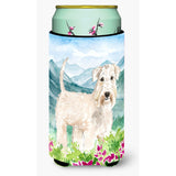 Caroline'S Treasures Ck2515Tbc Mountian Flowers Wheaten Terrier Tall Boy Hugger Cold-Beverage-Koozies, Multicolor