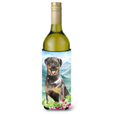 Caroline'S Treasures Ck2526Literk Mountain Flowers Rottweiler Wine Bottle Hugger Cold-Beverage-Koozies, 750 Ml, Multicolor