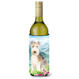 Caroline'S Treasures Ck2531Literk Flowers Lakeland Terrier Wine Bottle Hugger Cold-Beverage-Koozies, 750 Ml, Multicolor