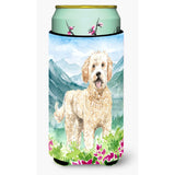 Caroline'S Treasures Ck2537Tbc Mountain Flowers Goldendoodle Tall Boy Hugger Cold-Beverage-Koozies, Multicolor