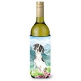 Caroline'S Treasures Ck2538Literk Mountain Flowers English Pointer Wine Bottle Hugger Cold-Beverage-Koozies, 750 Ml, Multicolo