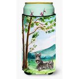 Caroline'S Treasures Ck2559Tbc Under The Tree Scottish Terrier Tall Boy Hugger Cold-Beverage-Koozies, Multicolor