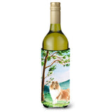 Caroline'S Treasures Ck2561Literk Under The Tree Collie Wine Bottle Hugger Cold-Beverage-Koozies, 750 Ml, Multicolor