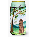 Caroline'S Treasures Ck2563Tbc Under The Tree Newfoundland Tall Boy Hugger Cold-Beverage-Koozies, Multicolor