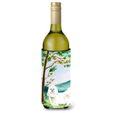 Caroline'S Treasures Ck2565Literk Under The Tree Maltese Wine Bottle Hugger Cold-Beverage-Koozies, 750 Ml, Multicolor