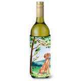 Caroline'S Treasures Ck2571Literk Under The Tree Vizsla Wine Bottle Hugger Cold-Beverage-Koozies, 750 Ml, Multicolor