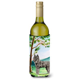 Caroline'S Treasures Tree Bouvier Des Flandres Wine Bottle Hugger Cold-Beverage-Koozies, 750 Ml, Multicolor