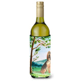 Caroline'S Treasures Ck2581Literk Under The Tree Bloodhound Wine Bottle Hugger Cold-Beverage-Koozies, 750 Ml, Multicolor