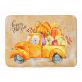 Caroline'S Treasures Fall Harvest Bichon Fris Machine Washable Memory Foam Mat Doormats, Multicolor