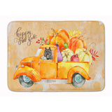 Caroline'S Treasures Fall Harvest Bouvier Des Flandres Machine Washable Memory Foam Mat Doormats, Multicolor