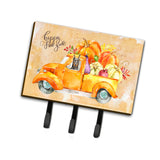 Caroline'S Treasures Fall Harvest Doberman Pinscher Leash Or Key Holder Hooks, Multicolor