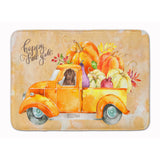 Caroline'S Treasures Fall Harvest Newfoundland Machine Washable Memory Foam Mat Doormats, Multicolor