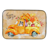 Caroline'S Treasures Ck2646Ddm Fall Harvest Australian Shepherd Dish-Drying-Mats, 14X21, Multicolor