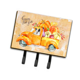 Caroline'S Treasures Fall Harvest French Bulldog Leash Or Key Holder Hooks, Multicolor