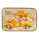Caroline'S Treasures Ck2661Ddm Fall Harvest Chihuahua Dish-Drying-Mats, 14X21, Multicolor