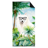 Caroline'S Treasures Ck3011Twl3060 Japanese Spitz Premium Beach-Towels, Multicolor