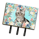 Caroline'S Treasures American Shorthair Spring Flowers Leash Or Key Holder Hooks, Multicolor