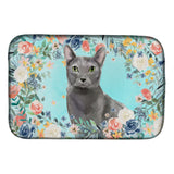 Caroline'S Treasures Ck3390Ddm Blue Russian Spring Flowers Dish-Drying-Mats, 14 X 21, Multicolor