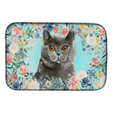 Caroline'S Treasures Ck3392Ddm British Shorthair Spring Flowers Dish-Drying-Mats, 14 X 21, Multicolor