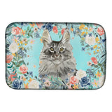 Caroline'S Treasures Ck3393Ddm Maine Coon Spring Flowers Dish-Drying-Mats, 14 X 21, Multicolor
