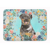 Caroline'S Treasures Rottweiler Machine Washable Memory Foam Mat Doormats, Multicolor