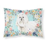 Caroline'S Treasures Maltese Fabric Standard Pillowcases, Multicolor