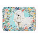Caroline'S Treasures Maltese Machine Washable Memory Foam Mat Doormats, Multicolor