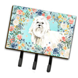 Caroline'S Treasures Maltese Leash Or Key Holder Hooks, Multicolor
