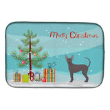 Caroline'S Treasures Abyssinian Or African Hairless Dog Christmas Dish-Drying-Mats, 14 X 21, Multicolor