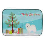 Caroline'S Treasures Ck3441Ddm American Eskimo Christmas Tree Dish-Drying-Mats, 14 X 21, Multicolor