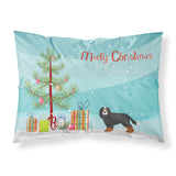 Caroline'S Treasures Cavalier King Charles Spaniel Tricolor Christmas Tree Fabric Standard Pillowcases, Multicolor