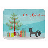 Caroline'S Treasures Chinese Crested Christmas Tree Machine Washable Memory Foam Mat Doormats, Multicolor