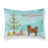 Caroline'S Treasures Eurasier Or Eurasian Dog Christmas Tree Fabric Standard Pillowcases, Multicolor