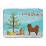 Caroline'S Treasures Eurasier Or Eurasian Dog Christmas Tree Machine Washable Memory Foam Mat Doormats, Multicolor