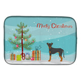 Caroline'S Treasures Ck3472Ddm Manchester Terrier Christmas Tree Dish-Drying-Mats, 14 X 21, Multicolor