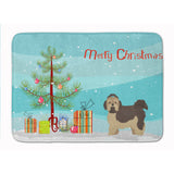Caroline'S Treasures Russian Tsvetnaya Bolonka Lap Dog Christmas Tree Machine Washable Memory Foam Mat Doormats, Multicolor