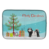 Caroline'S Treasures Ck3489Ddm Tibetan Terrier Christmas Tree Dish-Drying-Mats, 14 X 21, Multicolor