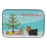 Caroline'S Treasures Ck3490Ddm Yorkshire Terrier Christmas Tree Dish-Drying-Mats, 14 X 21, Multicolor